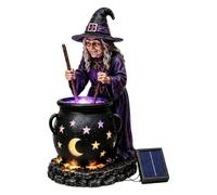 Witch Cauldron Garden Light - Halloween Solar Powered Lighting