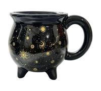 Witch Cauldron Mug - 12oz Ceramic Coffee Cup | Halloween Potion Drinkware