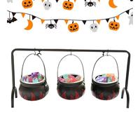 Witch Cauldron - Supporto dolce decorativo dolce Supporto tematico incantato | Spetch Cauldrons per la decorazione da tavolo per feste di con design spettrale e divertente