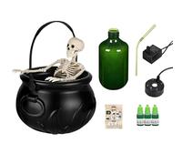 Witch Cauldron - Wittch Caulldron Halloween Décor | Ciotola Di Bollitore Nera In Stile Vintage, Display In Pentola Spettrale Per Tavolo Da Festa, Decorazione Esterna Interna Da Casa, Fulcro Del Soggio