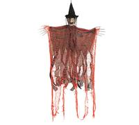 Witch Decorations, Spooky Outdoor Party Witch Decor, Realistic Ornaments, Versatile for Indoor, Outside, Halloween, Event Supplies, Farmhouse, Yard Display, 37.8x23.62 Inches