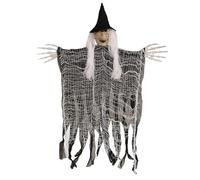 Witch Decorations, Spooky Outdoor Party Witch Decor, Realistic Ornaments, Versatile for Indoor, Outside, Halloween, Event Supplies, Farmhouse, Yard Display, 37.8x23.62 Inches