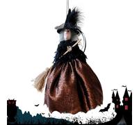 Witch Doll Decoration Spooky Retro Festival Witch Doll Tree Ornaments