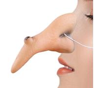 Witch Fake Nose - PVC, Cosplay Witch Nose, Lightweight Breathable Design | Realistic Long Shape Comfortable Fit, Halloween Costume Accessory, Fake Long Noses For Role Play, Theatre, Party, Eventi