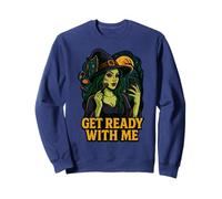 Witch Get Ready With Me Funny Witch Makeup Parodia Meme GRWM Felpa