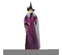 Witch Halloween Decorations - Witches Halloween Decorations | Witch Decoration With Sound Activation| Standing Wiitch Props | Horror Indoor Halloweens Flying Witchs Prop | Sound Activated Wittch Props