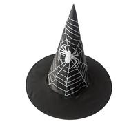 Witch Hatcostume - Witches Hat | Costume da cappello da stregone nero Ornamento di Halloween | Stretches Accessori in costume Accessori per carnevale unisex Sella fantasia per il dimora di Halloween