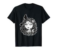 Witch Healer Mother Triple Face Gothic Mystic Graphic Maglietta