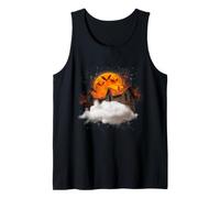 Witch House And Moon Creepy Horror Scary Halloween Costume Canotta