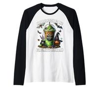 Witch Iced Coffee Cup Halloween Is My Favorite Holiday Maglia con Maniche Raglan