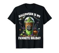 Witch Iced Coffee Cup Halloween Is My Favorite Holiday Maglietta