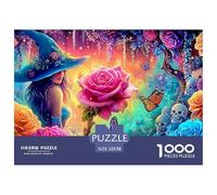 Witch in Rose GardenFormidable 1000-Piece Jigsaw Puzzles for Adults An Odyssey of Impossible, Hard, And Difficult Challenging Puzzle Educational Games - The Ultimate Gift for Dedicated Adult And Teen