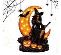 Witch Lamp Spooky Resin Decorative Atmosphere Light Decor