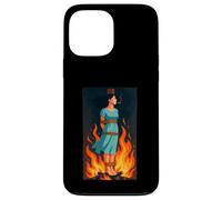Witch Lighting Cigarette With Flames Occult Unholy Funny Custodia per iPhone 13 Pro Max