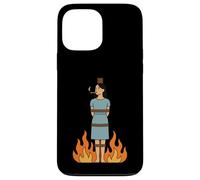 Witch Lighting Cigarette With Flames Occult Unholy Funny Custodia per iPhone 13 Pro Max