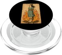 Witch Lighting Cigarette With Flames Occult Unholy Funny PopSockets PopGrip per MagSafe