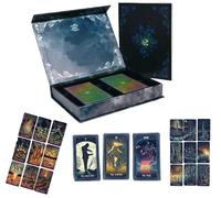 Witch Mirra Visions: Tarocchi lenticolari e mazzo Oracle con immagini in movimento, carte dei tarocchi in vetro colorato, 79 carte animate per percorsi passati/presenti/futuri, set regalo artistico