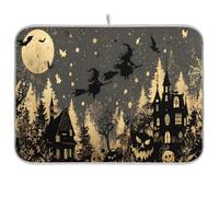 Witch Moon House - Tappetino scolapiatti assorbente, 40,6 x 45,7 cm, per cucina, asciugatura rapida