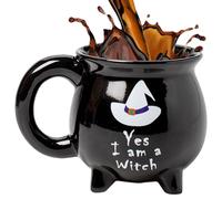 Witch Mug -Cauldron Mug | Halloween Witch Brew Mugs Beverage Cups | Witchh's Brew Ceramic Mugs | Halloween Ceramic Mugg For Hot Tabletop Adults Ice Tea Kids Latte Cappuccino Milk Drinks