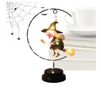 Witch Night Lights, Halloween Decor Lamp, Creative Tabletop Ornament, Soft LED Glowing Effect, Battery Operated Decorative Accent, Dorm Porch Bedroom Entrance Party Home Illumination Use