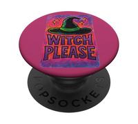 Witch Please Sass Witches Hat Funny Halloween Detto PopSockets PopGrip Adesivo