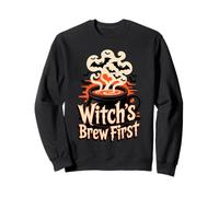 Witch’s Brew First Coffee Witches Halloween Felpa