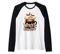 Witch’s Brew First Coffee Witches Halloween Maglia con Maniche Raglan