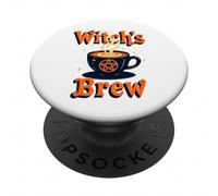 Witch’s Brew Halloween Coffee Cup PopSockets PopGrip Adesivo
