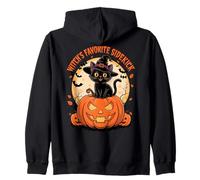 Witch’s Favorite Sidekick Funny Cat Witches Halloween Felpa con Cappuccio