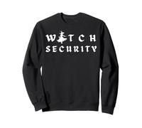 Witch Security - Costume di Halloween Facile per Genitori/Coppie Felpa