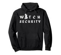 Witch Security - Costume di Halloween Facile per Genitori/Coppie Felpa con Cappuccio