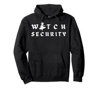 Witch Security - Costume di Halloween Facile per Genitori/Coppie Felpa con Cappuccio