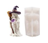 Witch Silicone Mold - 3D, Gothic Doll Resin Casting Tool, Soap & Candle Maker | Flexible Epoxy Wax Gypsum Plaster Mould, Whimsical Ornament Handmade Gift Crafting Kit