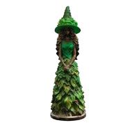 Witch Statue - Spooky Halloween Figurine Autumn Witch Figurine Craft | Gothic Fantasy Decoration Autumn Witch Figurine Craft for Homeowners Renters Bedroom Study Bookshelf Apartment