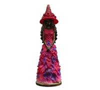 Witch Statue - Spooky Halloween Figurine Autumn Witch Figurine Craft | Gothic Fantasy Decoration Autumn Witch Figurine Craft for Homeowners Renters Bedroom Study Bookshelf Apartment