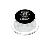 Witch Way to the Library Libro spettrale di Halloween Witch Lover PopSockets PopGrip per MagSafe