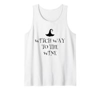 Witch Way To The Wine Funny Wine Bere Halloween Lover Canotta