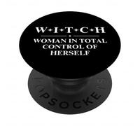 Witch Woman In Total Control Of Herself PopSockets PopGrip Adesivo