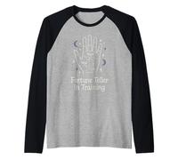 Witchcore Chiromanzia Mano mistica Divinazione Umorismo Occulto Maglia con Maniche Raglan