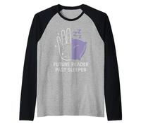 Witchcore Chiromanzia Mano mistica Divinazione Umorismo Occulto Maglia con Maniche Raglan