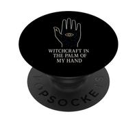 Witchcore Chiromanzia Mano mistica Divinazione Umorismo occulto PopSockets PopGrip Adesivo