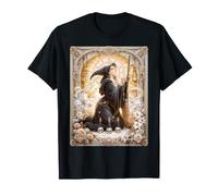 Witchcraft Wicca Coquette Penatgram Scopa Cappello Stelle Teschi Maglietta