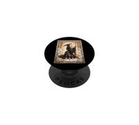 Witchcraft Wicca Coquette Penatgram Scopa Cappello Stelle Teschi PopSockets PopGrip Adesivo
