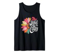 Witches Be Crazy Halloween Witch Sunflower Funny Girls Party Canotta
