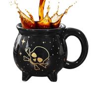 Witches Brew Calderone Tazza da tè gotica Tazza da caffè in ceramica, tazze da caffè Halloween Tazze da tè e latte con manico per cucina, ristorante, hotel, fattoria, appartamento bancone