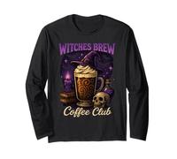 Witches Brew Coffee Club - Cappello da Strega per Halloween, Motivo: Latte Maglia a Manica