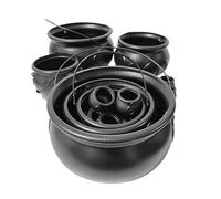 Witches Cauldron - Candy Cauldron | Halloween Candy Pot Set | Storage Bucket Home Decorations For Party Cabinet Desktop Tabletop Treat Boys Girls Kids Holiday St. Patrick's Day Adults Toddler Easter