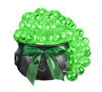 Witches Cauldron, Halloween Decoration, Green Light Bubble Effect, Remote Control Tabletop Design, Spooky Centerpiece for Windowsill, Shelf, Mantel, Fireplace, Porch, 9.84x9.84x6.69 inches