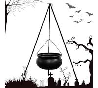 Witches Cauldron - Versatille Mist Maker Fogger Decorazione di Streghe di Halloween con Luce Timer | Festivo Light Mist Kettle | Decorazione del calderone per Le Streghe per Cortile