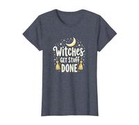 Witches Get Stuff Done Magica Motivazione al Chiaro di Luna Maglietta, Donna, Pervinca, XS